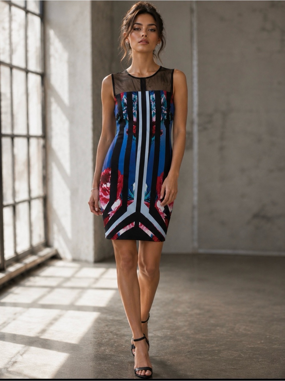 Dress sleeveless. Beautiful. Floral